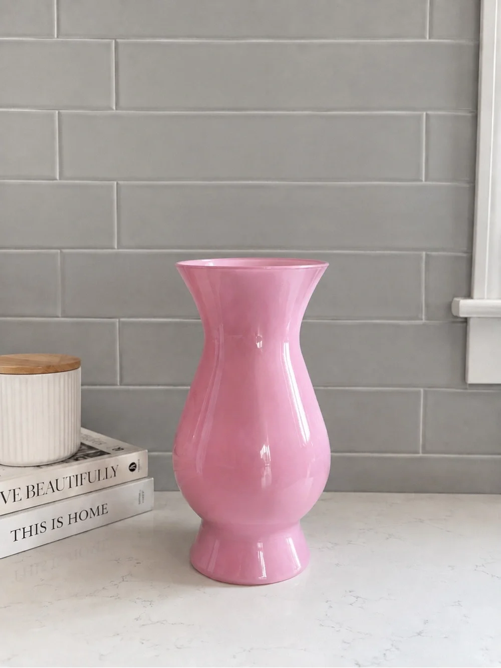 Pink Ceramic Vase - Home Accents